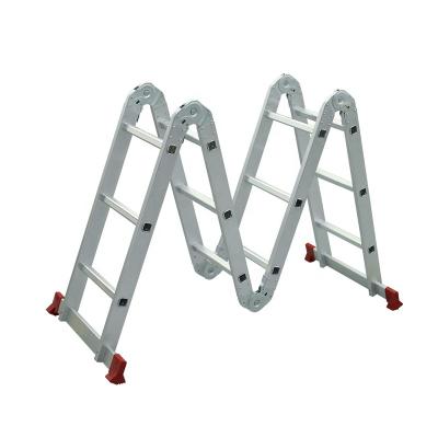 China Folding Ladders engineering aluminum multifunctional ladder with safe adjustable hinge for sale