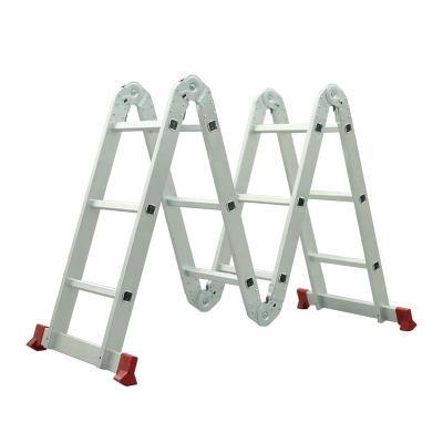 China Folding Ladders Modern Design Economic Aluminum Household Herringbone Indoor Modern Ladder for sale