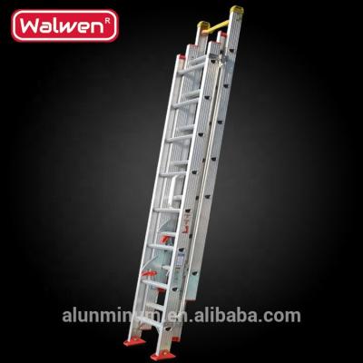 China Folding Ladders 3 Parts with Non Slip Rubber Feet & High Quality Accessories Multipurpose Extension Ladder for sale