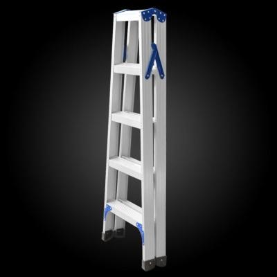 China Folding Ladders foldable ladder price double-sided folding A shape aluminium ladder for sale