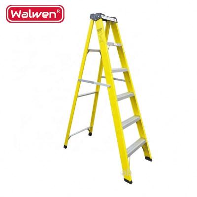 China Folding Ladders High quality insulated fiberglass A ladder en venta