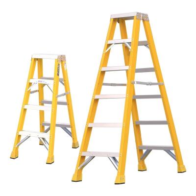 China Folding Ladders Decorative Industrial Fiberglass Ladder Folding For 2 Persons works en venta