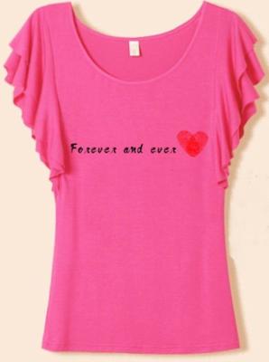 China Ladies' Short Sleeve T-shirt for sale