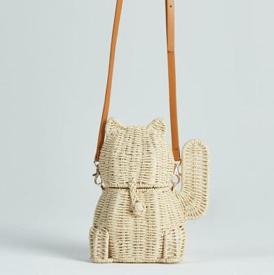 China 100% Factory New Style Eco-Friendly Wholesale Simple Moroccan Straw Beach Bag Child Straw Woven Bags for sale