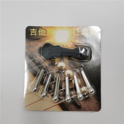 China Hot Selling Steel-String Acoustic Guitar Professional Guitar Accessories Guitar Metal Brass Pins for sale