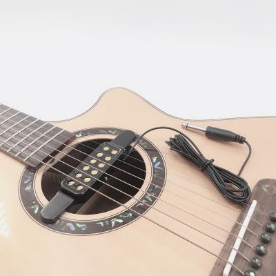 China Metal factory direct-selling acoustic guitar pickup, sound hole bayonet type, simple installation pickup for sale