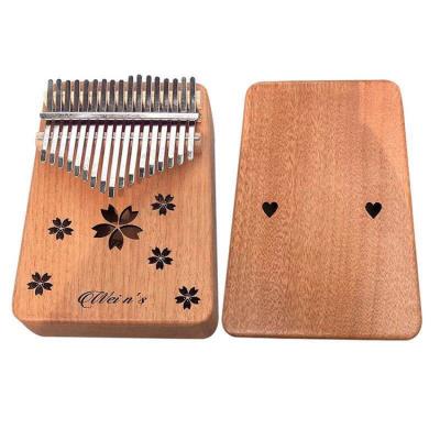 China High Quality Kalimba Musical Instrument 17 Keys Finger Thumb Mahogany Mahogany Piano for sale