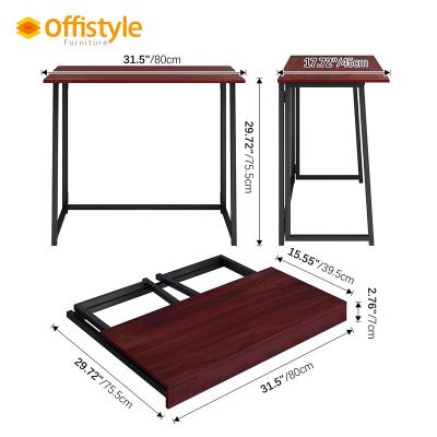 China NO--Adjustable Folding (Height) Small Computer Table Desk Home Office Desk Set for sale