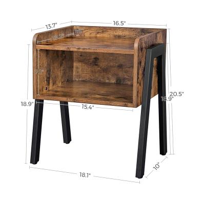 China Bedside Desk End Table Night Stand Adjustable Storage Shelf Couch Table Snack Table (Size) for Home for sale