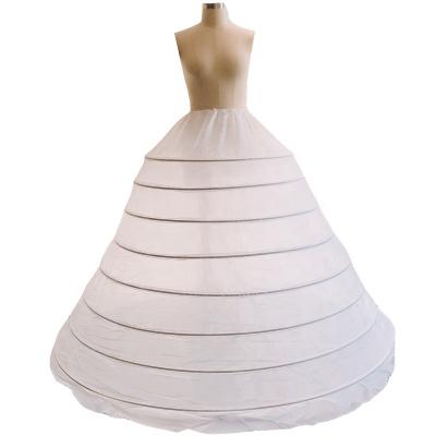 China Nylon 8 circles rings steel petticoat big petticoat for ball gown for wedding dress the length about 120cm sayabridal for sale