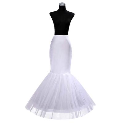 China Wedding Dresses 1-Hoop Mermaid Crinoline Petticoat Wedding Dress Wedding Fishtail Petticoat for sale