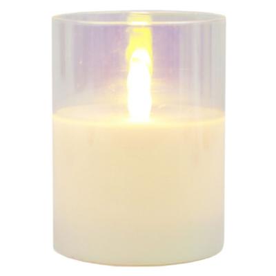 China Household Products Like Cylinder Flint Customized Empty Round Glass Candle Jar for sale