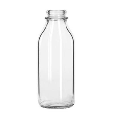 China Beverage Factory Wholesale 60ml 120ml 180ml 250ml 300ml 350ml 500ml Clear Glass Milk Bottle for sale