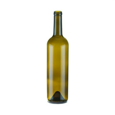 China High Quality 750ml Empty Beverage Colored Round Liquor Bottle Glass Wine Bottle Wholesale for sale