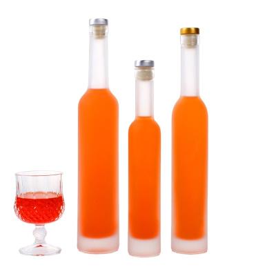 China High Quality Glass Beverage 375ml 500ml Clear Fruit Wine Beverage Bottle for sale