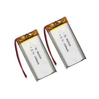 China Rechargeable toys 902550 3.7v 1500mah polymer lithium ion battery small lipo batteries lithium polymer battery for sale