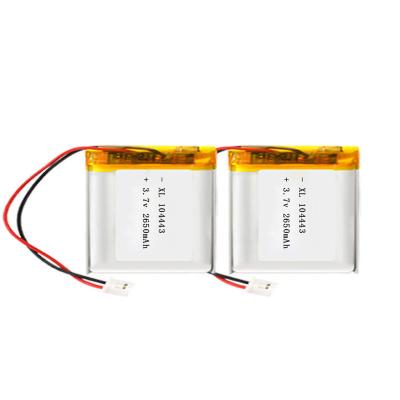 China Deep Cycle Toys 104443 Lithium Polymer Lithium Batteries Square Cell 3.7v 2650mAh Pocket Cell 3.7v 2650mAh Lipo Lipo Battery With BMS for sale