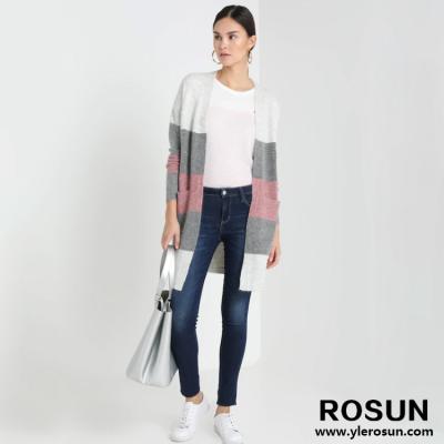 China ROSUN Cheap Low Price Supply Anti-pilling Comfortable Knit Maxi Cardigan Coat for sale