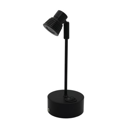 China 1W/3W 8-43cm Commercial Lighting Pole Charging Led Spot Lamp Jewelry Display Lamp Desk Ceiling Mount Cabinet Battery Moving Resting Light for sale