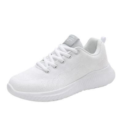 China Cushioning Women's Shoes Summer New Breathable Mesh Sneakers For Women Running Sports Casual Shoes Hollow Out White Shoes for sale