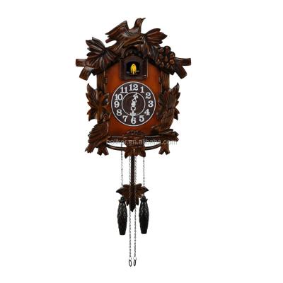 China OEM Acceptable Wooden Cuckoo Clock Mechanism Artware Wall Clock With OEM Design for sale