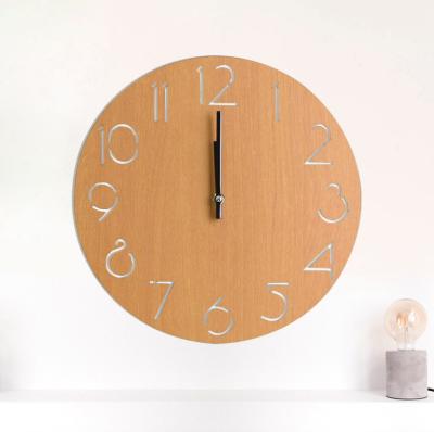 China 2018 OEM New Product Acceptable Hot Style Wall Clock Fashion Wooden Creative Wall Clock for sale