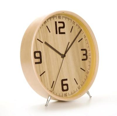 China CLASSIC Wooden Face Clock Custom Field Clock Analog Type Classic Table Clock For Decor for sale