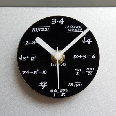 China Antique Decorative Spring Style Math Wall Clock Unique Fridge Magnet Clock for sale