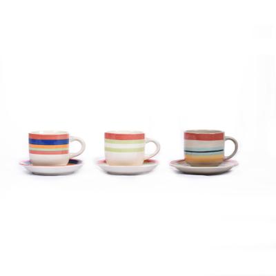 China Bulk Sales New Dining Viable Home Ideas Price Cheap Colorful Hand Painted Ceramic Mugs for sale