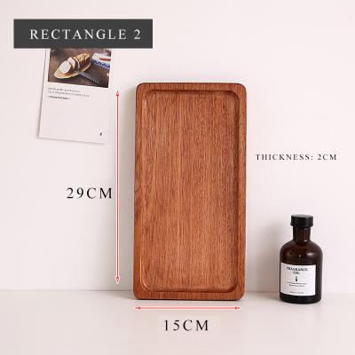 China Hot Sale Eco-friendly Cheap Price Wooden Serving Trays, High Quality Wooden Round Square Tray, Beech Bamboo Walnut Made Trays for sale