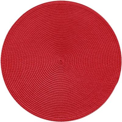 China Viable hot sale modern design pp round place mat,cheap price durable table mat,factory supply place mat for sale