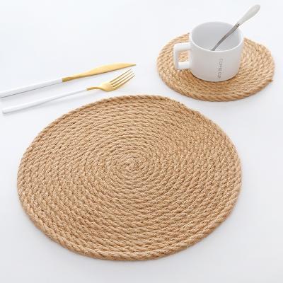 China Sustainable Wholesale price sea grass place mat,hand made natural table mat,Eco-friendly round place mats for sale