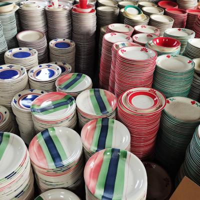 China China Sustainable Wholesale Ceramic Dinnerware Sets, Abundance Designs Bowls Dishes Cups Bowls, Factory Clear Stock Dinnerware for sale