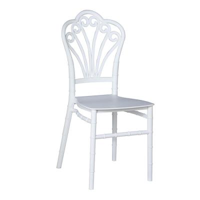 China Chair Fabric Manufacturers Contemporary High Quality White Wedding Chairs Fashion Shiny Gold Chiavari End Banquet Stackable for sale