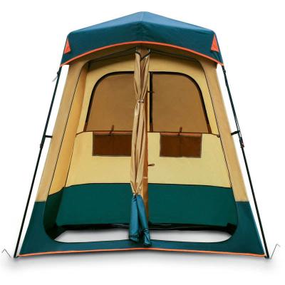 China Diagonal Bracing Type Portable Double Layer 2 Room Bathrooms Shower tent Outdoor Camping for sale