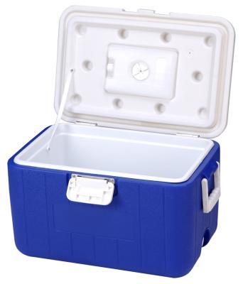 China Insulated 30L Plastic ice cooler boxes Portable locking thermal insulation cooler box for sale