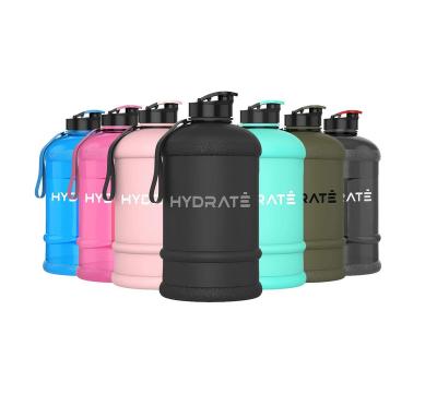 China Sustainable Large Sports Bottles Fitness Equipment Bodybuilding Water Bottle Large BPA FREE Plastic Shaker Large Water Bottle for sale