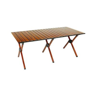 China PANEL Wholesale Modern Style Fold In Half Table Plastic Metal Outdoor Dining Folding Table for sale