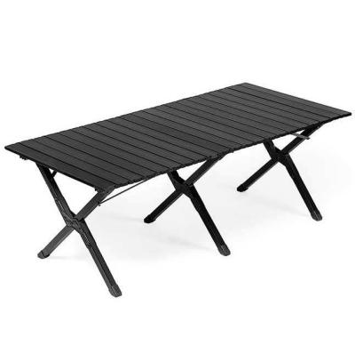 China PANEL OEM Manufacturer Outdoor Modern Style Fold In Half Table Wood Metal Outdoor Dining folded table for sale