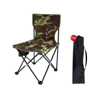 China Modern Camouflage Army Green Fishing Chair Comfortable Folding Chairs Wholesale Telescopic Camp Chair for sale