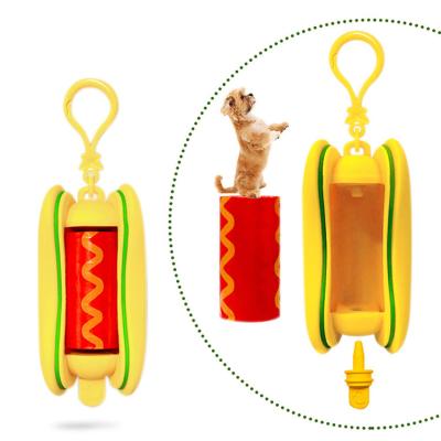 China Custom Travel Cat Dispenser Compostable Pet Waste Dog Poop Bag Holder Viable Carry Biodegradable Training Dog Poop Walk Bags for sale