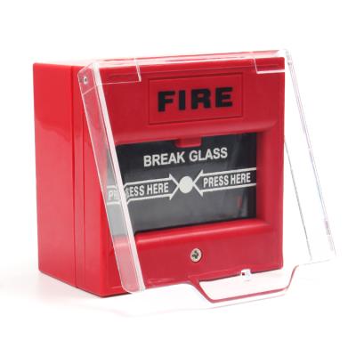 China Fire and Burglar Alarm System Wasion Fire Alarm System Manual Emergency Cut Glass Call Point with Waterproof Cover for sale