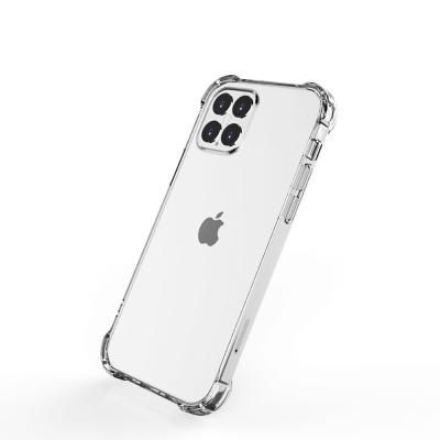 China High Anti-fall Shockproof Bumper Transparent Clear Phone Case For iPhone 11 12 for sale