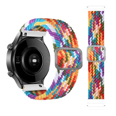 China Luxury Designer Nylon Colorful Adjustable 38 40 41 44 Mm Fabric Braided Smart Watch Band For Apple Watch iwatch for sale