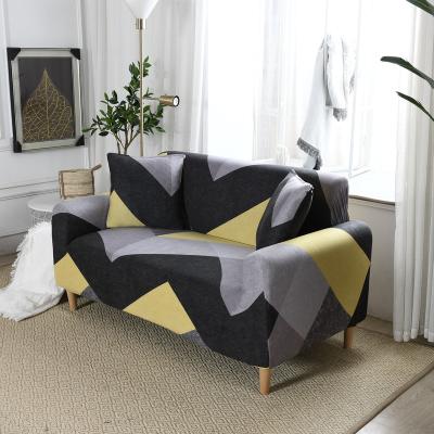 China High Quality Printed Waterproof Stretchable Universal Knitting Elastic Sofa Cover 3 Seater Elastic Breathable Comfort for sale