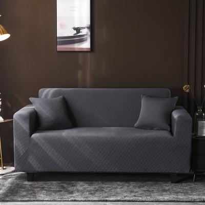 China Wholesale Elastic Breathable Waterproof Velvet Spandex Elastic Couch Comfort Sofa Cover 3 Seater Cover for sale