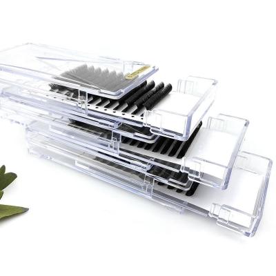 China Full Volume 0.03 0.05 0.06 0.07mm L/M easy fanning eyelash extensions eye lash extensions supplie custom lash trays for sale