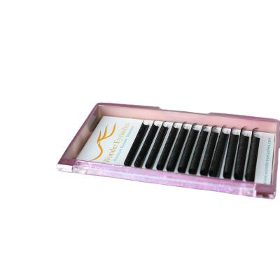 China Natural Long 0.07 Easy fans  Lash Extension Private Label Eyelashes 1S blooming  OEM for sale