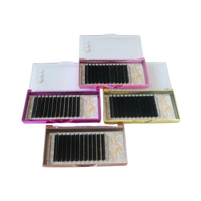 China Natural Long sample 0.05mm 0.07 mm  C CC D DD J B L can customize your own logo beauty make fans easy Eyelash extension sample for sale