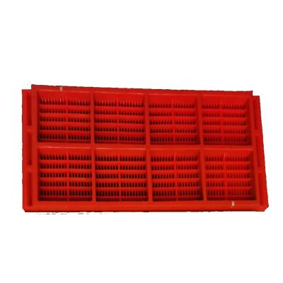 China energy & Mining Size 305*610mm, 2*12mm Mesh Polyurethane Vibrating Dewatering Screen for sale